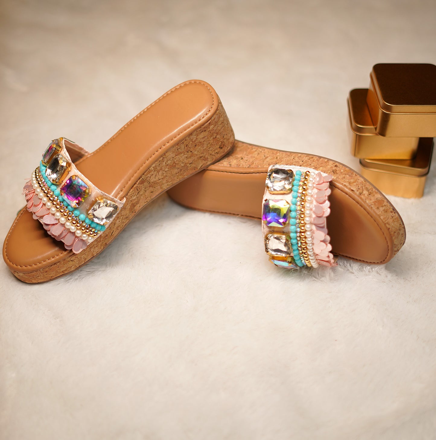 LUXESTONE- WEDGE HEELS